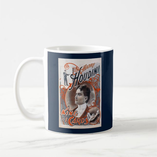 Vintage Harry Houdini Magic Escape Coffee Mug (Left)