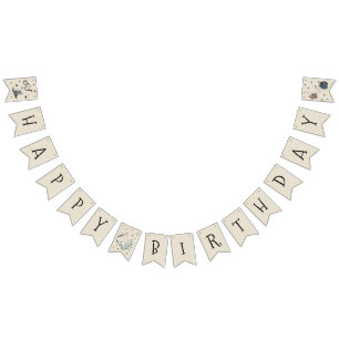 Vintage Harry Potter First Birthday Bunting Flags