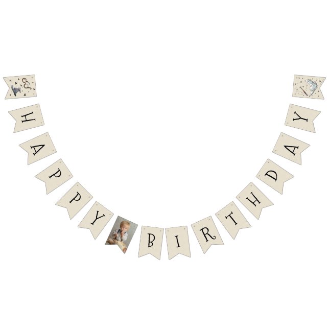 Vintage Harry Potter First Birthday Bunting Flags (All)