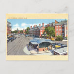 Vintage Harvard Square, Cambridge Postcard