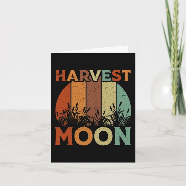 Vintage Harvest Moon  Card (Front)