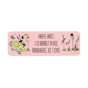 Vintage Hat Shopper Label