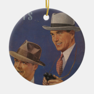 Vintage Hats Ceramic Ornament