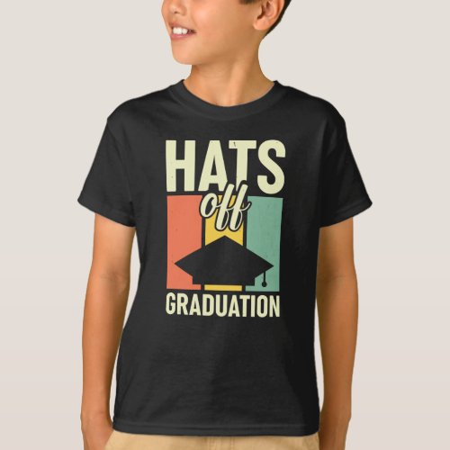 Vintage Hats Off Graduation Boys T_Shirt