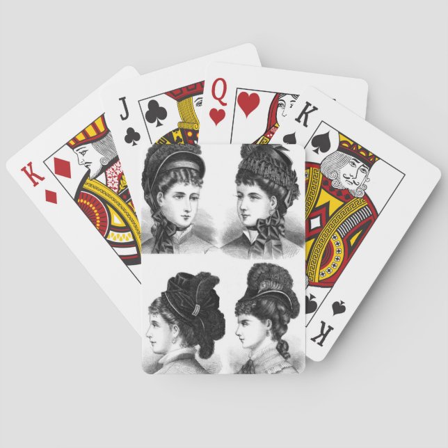 Vintage Hats Poker Cards (Back)