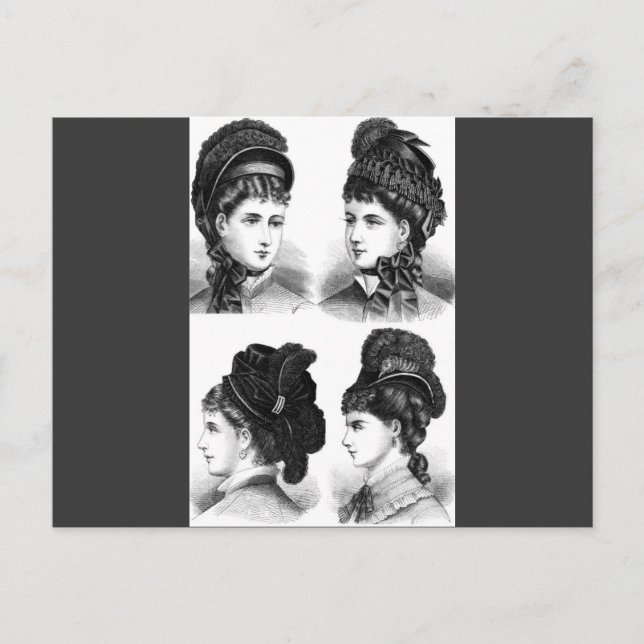 Vintage Hats Postcard (Front)