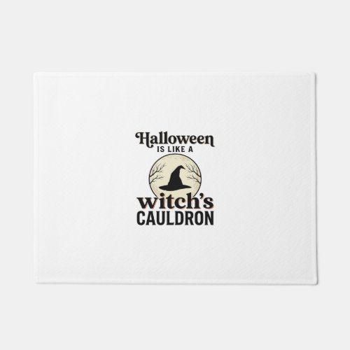 Vintage Haunted Castle Halloween Town Shirt Design Doormat