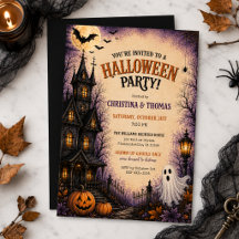 Vintage Haunted House Adult Halloween Party