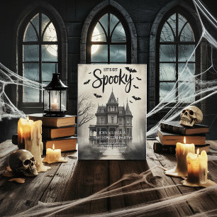 Vintage Haunted House Halloween Party Invitation