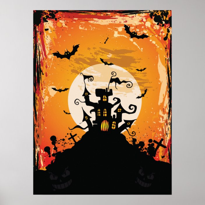 Vintage haunted house poster | Zazzle.com