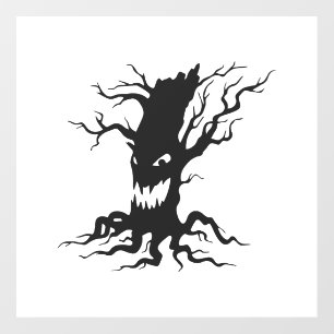 Vintage Haunted tree Halloween Floor Decals