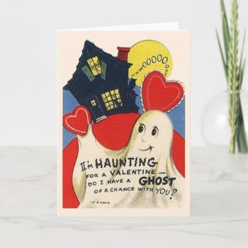 Vintage Haunting Valentine's Day Card by RetroMagicShop at Zazzle