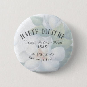 Vintage Haute Couture Fashion Design Button