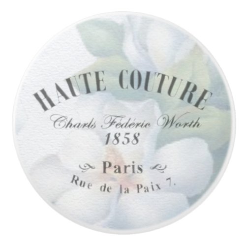 Vintage Haute Couture Fashion Design Ceramic Knob