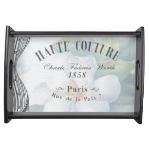 Vintage Haute Couture Fashion Design Serving Tray