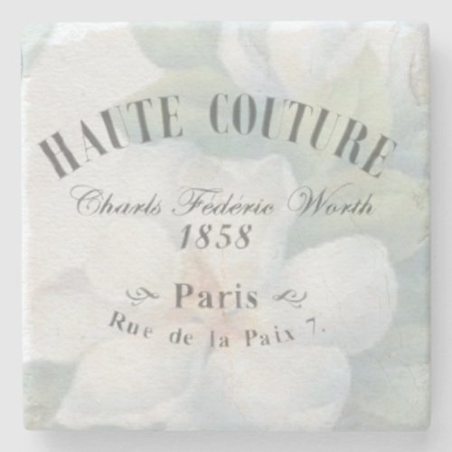 Vintage Haute Couture Fashion Design Stone Coaster