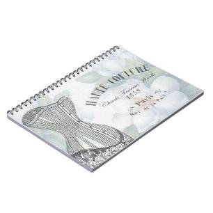 Vintage Haute Couture Fashion Notebook