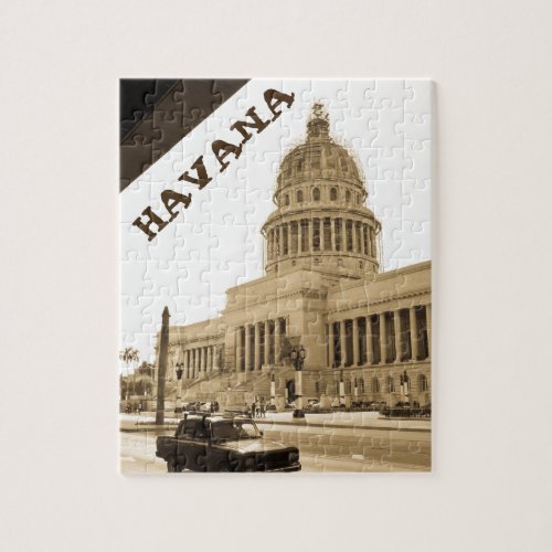Vintage Havana Cuba Jigsaw Puzzle