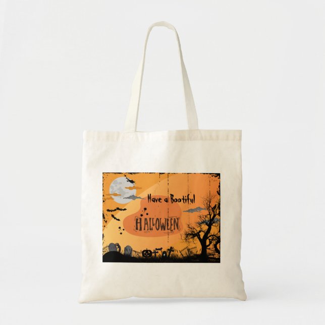 Vintage Have bootiful Halloween Tote Bag (Front)