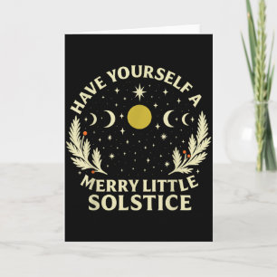 Vintage Have Yourself A Merry Little-solstice Wint Card