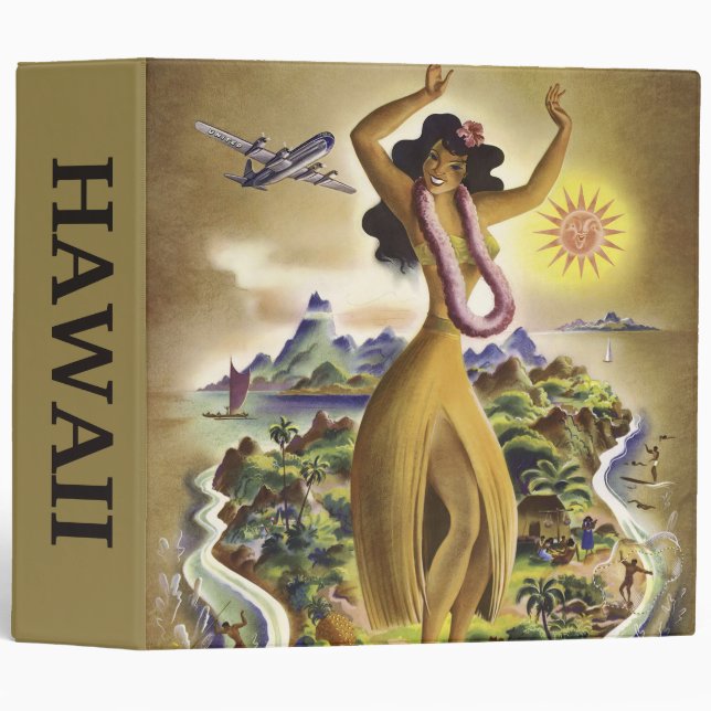 Vintage Hawaii 2 Binder (Front/Spine)