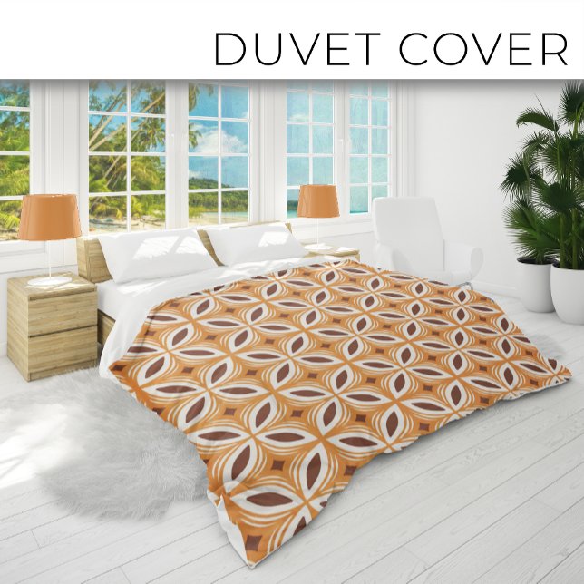 Vintage Hawaii Boho tiki Beach vibe Duvet Cover (Creator Uploaded)