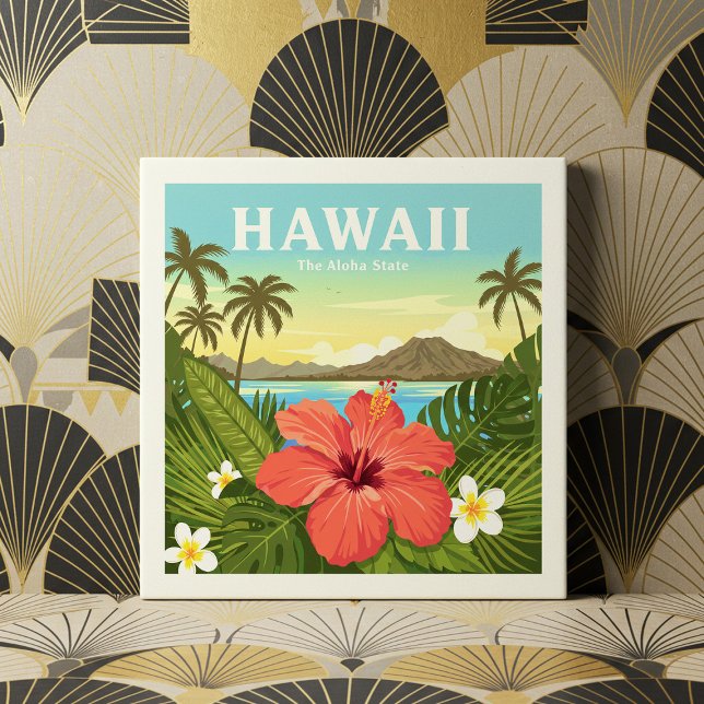 Vintage Hawaii Ceramic Tile (Creator Uploaded)