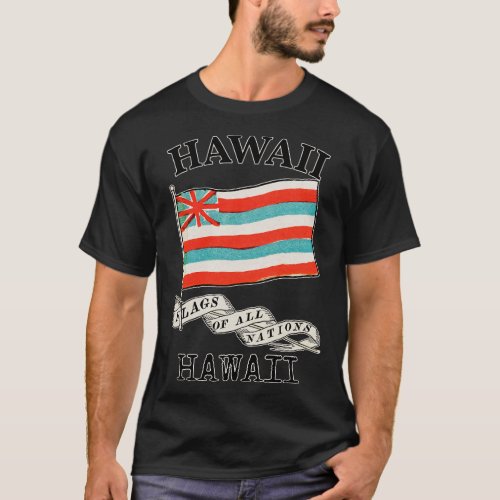 Vintage Hawaii Country Flag T_Shirt