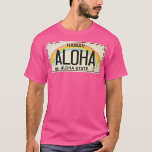 Vintage Hawaii License Plate Aloha T-Shirt