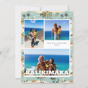 Vintage Hawaii Mele Kalikimaka Holiday Card