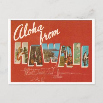 Vintage Hawaii Postcard by archemedes at Zazzle