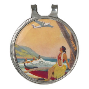 Vintage Hawaii Travel Golf Hat Clip