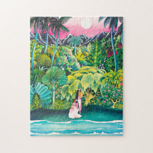 Vintage Hawaii Travel Jigsaw Puzzle