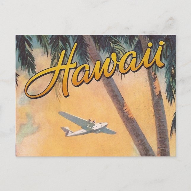 Vintage Hawaii Travel Postcard (Front)