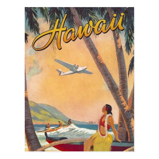 Vintage Hawaii Travel Postcard | Zazzle.com