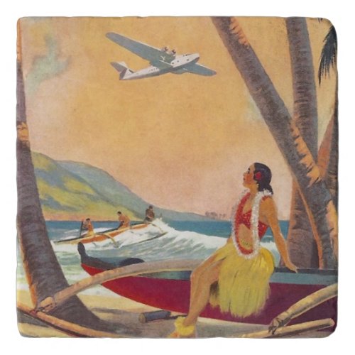 Vintage Hawaii Travel Trivet
