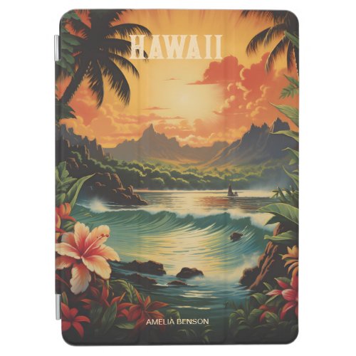 Vintage Hawaii Tropical Beach Travel iPad Air Cover