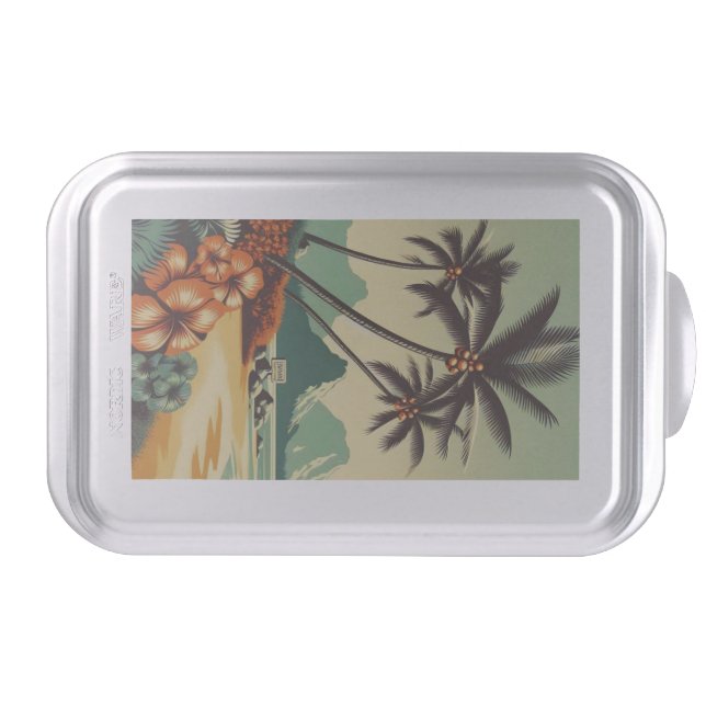 Vintage Hawaii/Tropical  Cake Pan (Front)