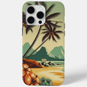 Vintage Hawaii/Tropical  iPhone 15 Pro Max Case