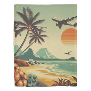 Vintage Hawaii/Tropical Duvet Cover