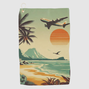 Vintage Hawaii/Tropical  Golf Towel
