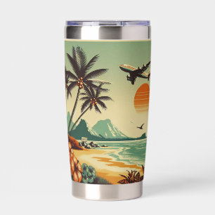 Vintage Hawaii/Tropical Insulated Tumbler
