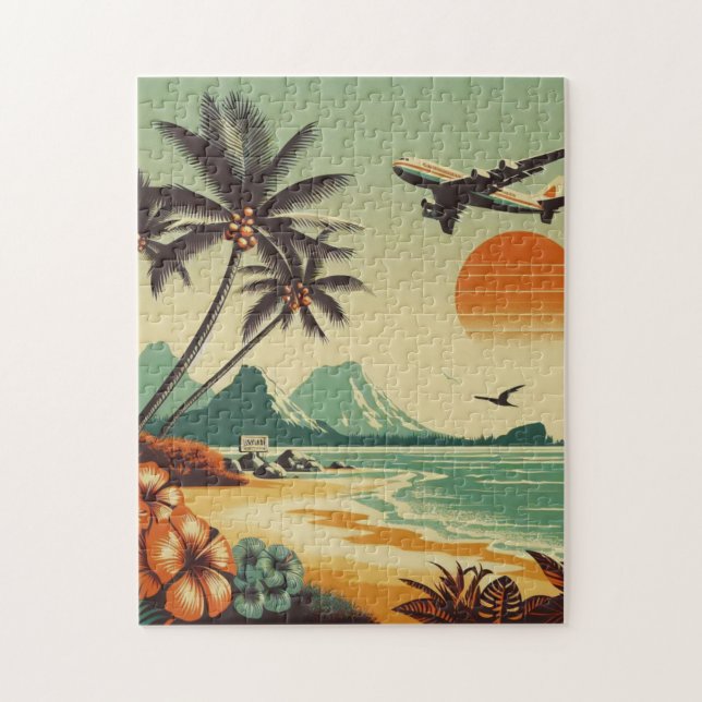 Vintage Hawaii/Tropical  Jigsaw Puzzle (Vertical)