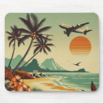 Vintage Hawaii/Tropical  Mouse Pad<br><div class="desc">.</div>