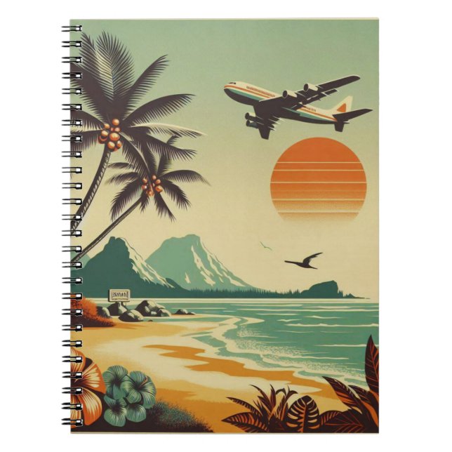 Vintage Hawaii/Tropical  Notebook (Front)