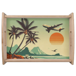 Vintage Hawaii/Tropical Serving Tray