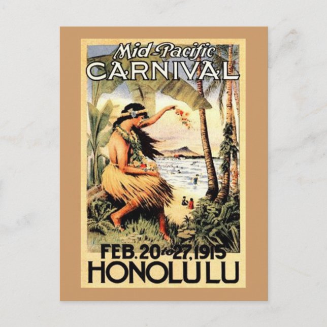 Vintage Hawaii, USA - Postcard (Front)