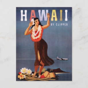 Vintage Hawaii, USA - Postcard