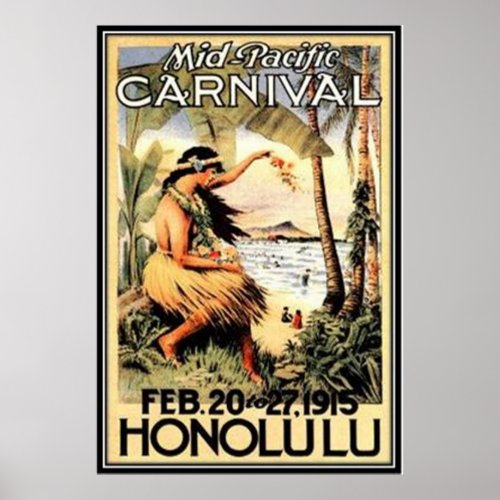 Vintage Hawaii USA _ Poster