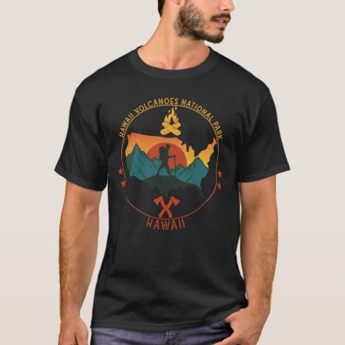 Vintage Hawaii Volcanoes National Park T_Shirt